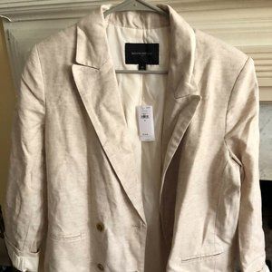 Banana Republic Linen Blazer Size 12
